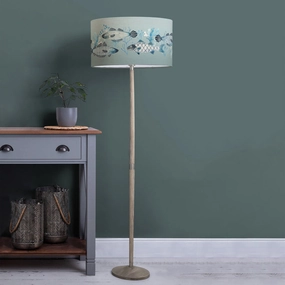 Barbeau Eva & Solensis Complete Floor Lamp Grey/Seafoammodern home decor ,home decor for bedroom 