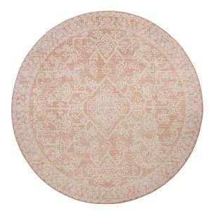 Bari Pink Plush Rollie Pollie Round Playmatmodern color block patchwork rug