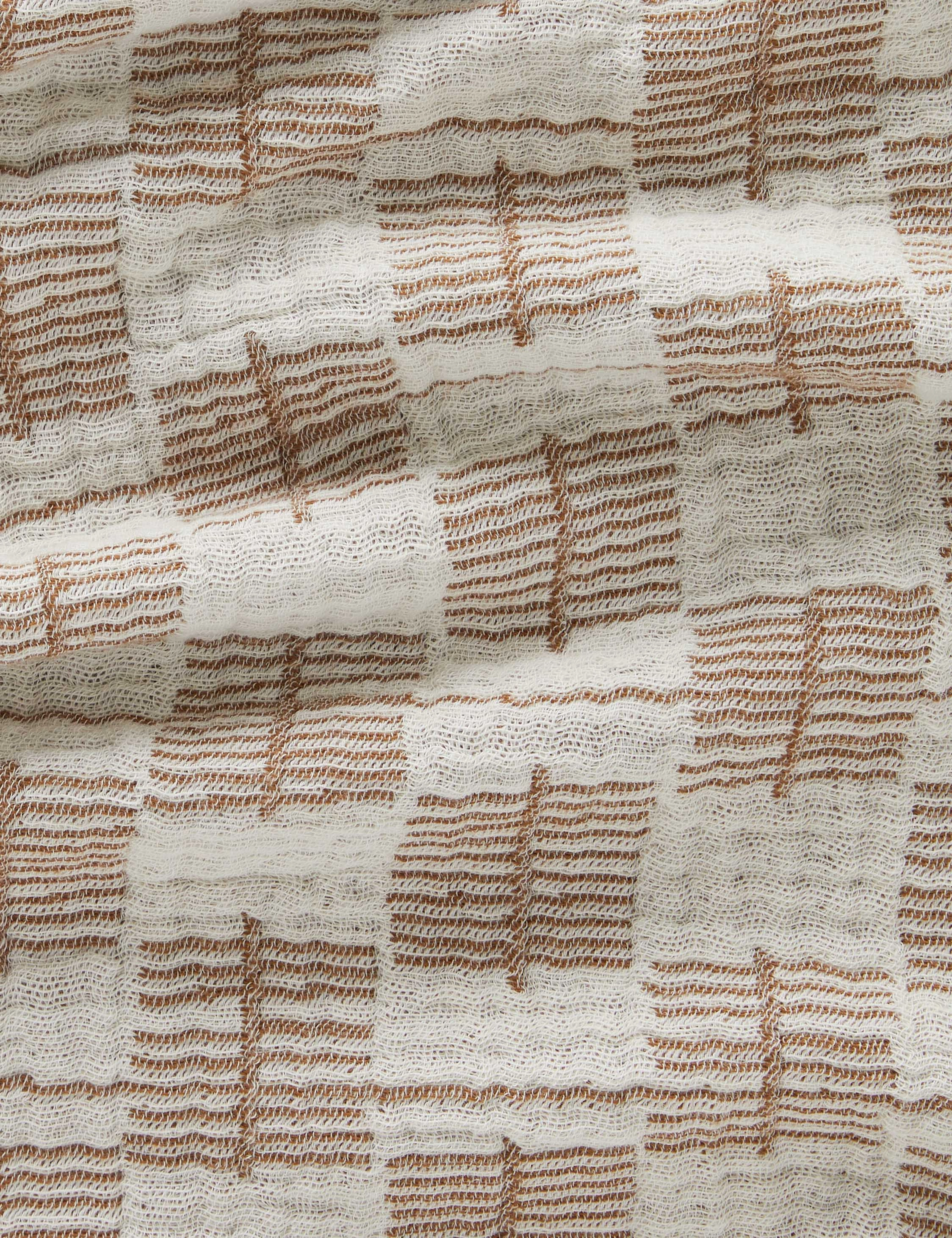 Basketweave Cotton Blanket by Sarah Sherman Samuel