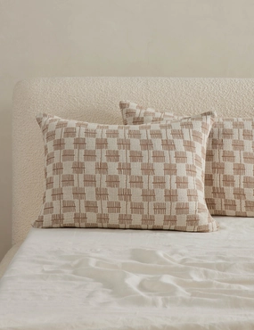 Basketweave Cotton Sham by Sarah Sherman Samuelbedding sets ,throw blankets 
