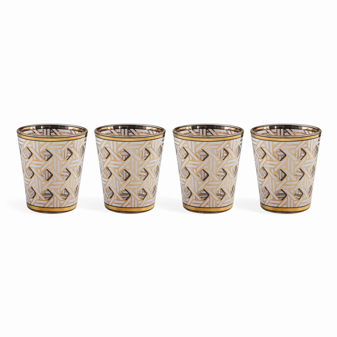 Basketweave Glassware Setmodern kitchen decor ,kitchen dinner set ,dinnerware 