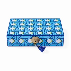 Basketweave Lacquer Jewelry Boxdecorative storage box ,stackable storage box 