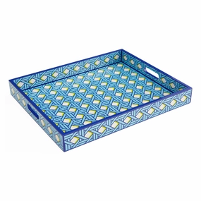 Basketweave Lacquer Traymultipurpose serving tray