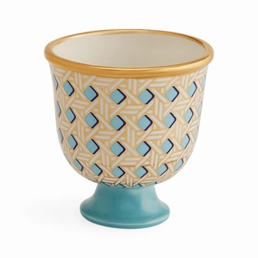 Basketweave Pedestal Bowlhandmade ceramic dinnerware set