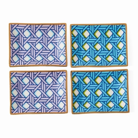 Basketweave Petite Tray Setmultipurpose serving tray