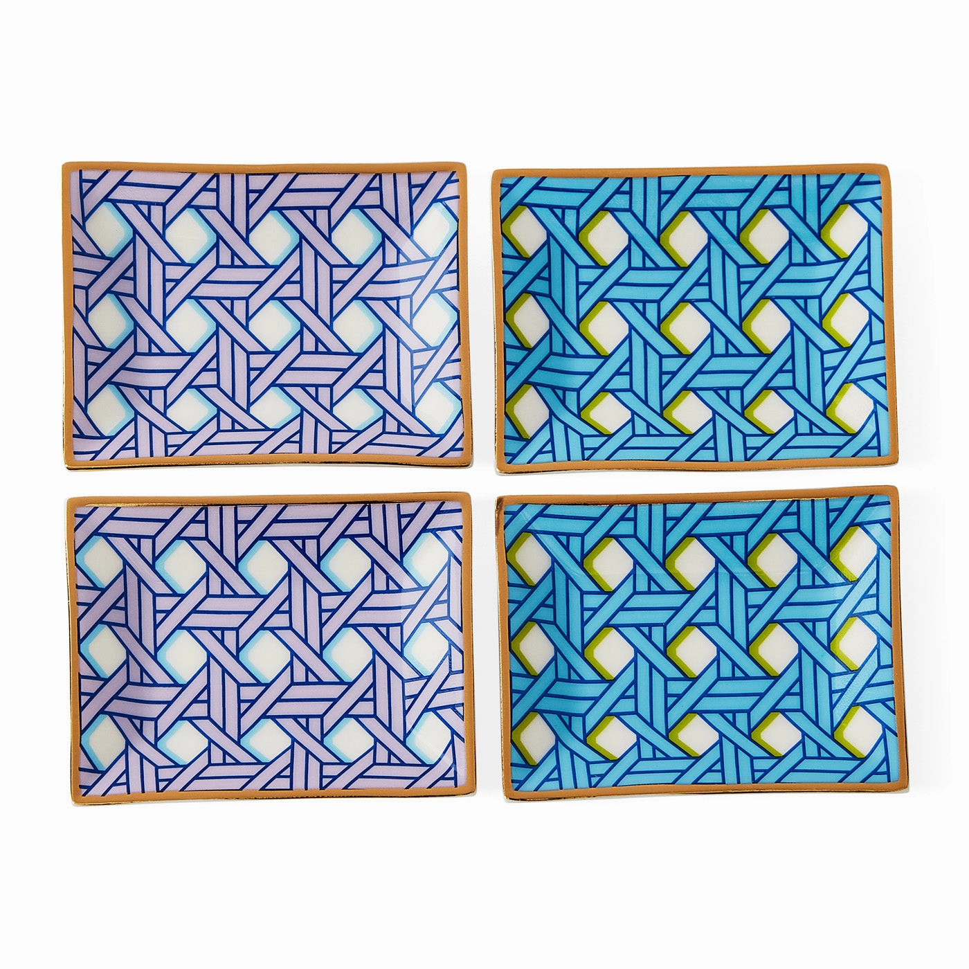Basketweave Petite Tray Setmultipurpose serving tray