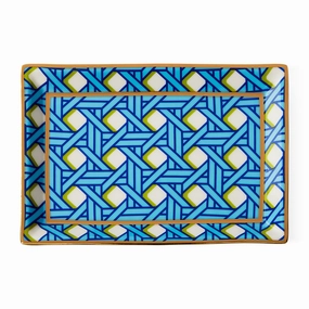 Basketweave Rectangle Trayhandmade ceramic dinnerware set