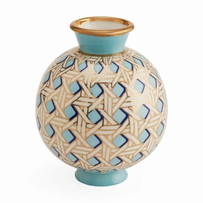 Basketweave Round Vasenordic minimalist vase