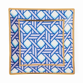 Basketweave Square Traymultipurpose serving tray