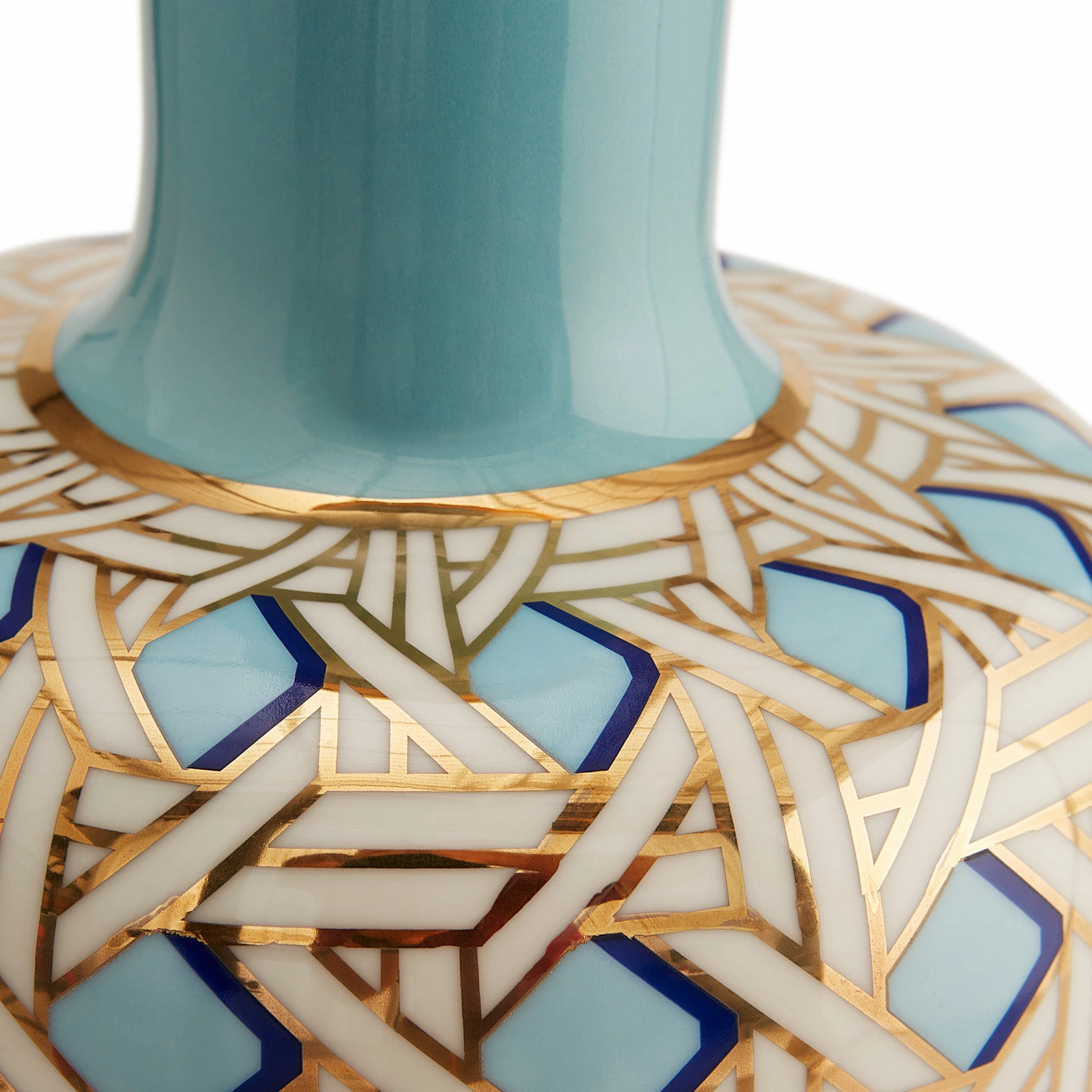 Basketweave Tall Bottle Vase