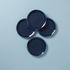 Bay Colors Blue Accent Plates - Set of 4modern kitchen decor ,kitchen dinner set ,dinnerware 