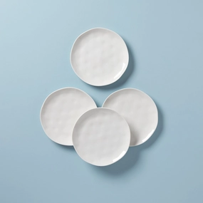 Bay Colors White Accent Plates - Set of 4modern kitchen decor ,kitchen dinner set ,dinnerware 