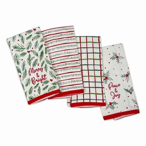Bayberry Assorted Kitchen Towels - Set Of 4home decor ,wall decor 