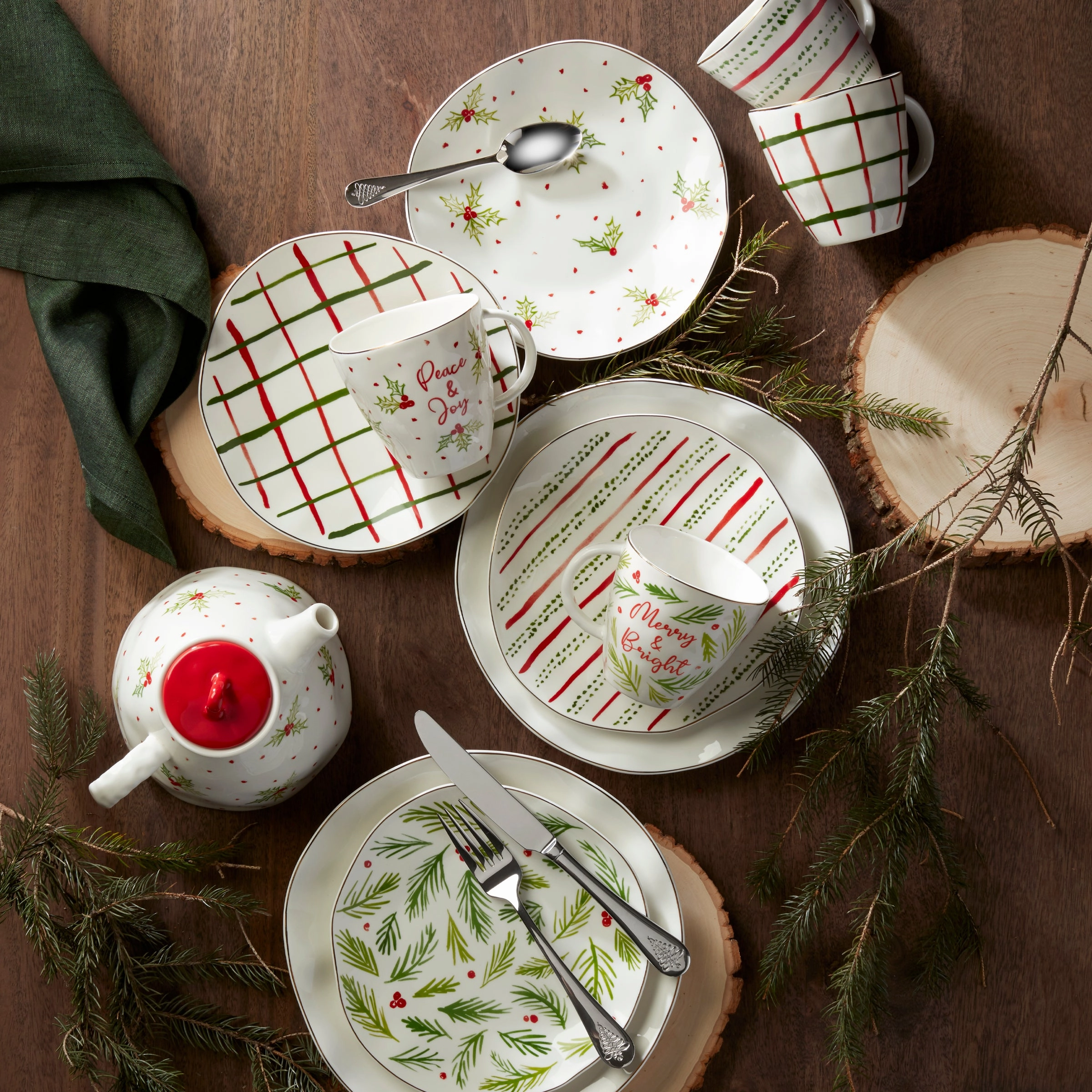 Bayberry Dessert Plates - Set of 4