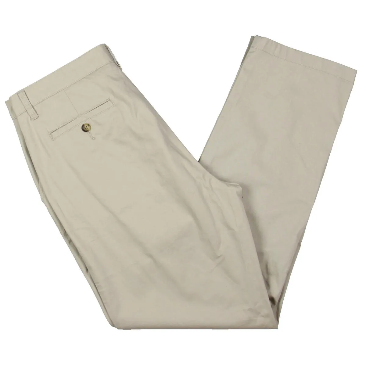 Beacon Mens Twill Tailored Fit Khaki Pants