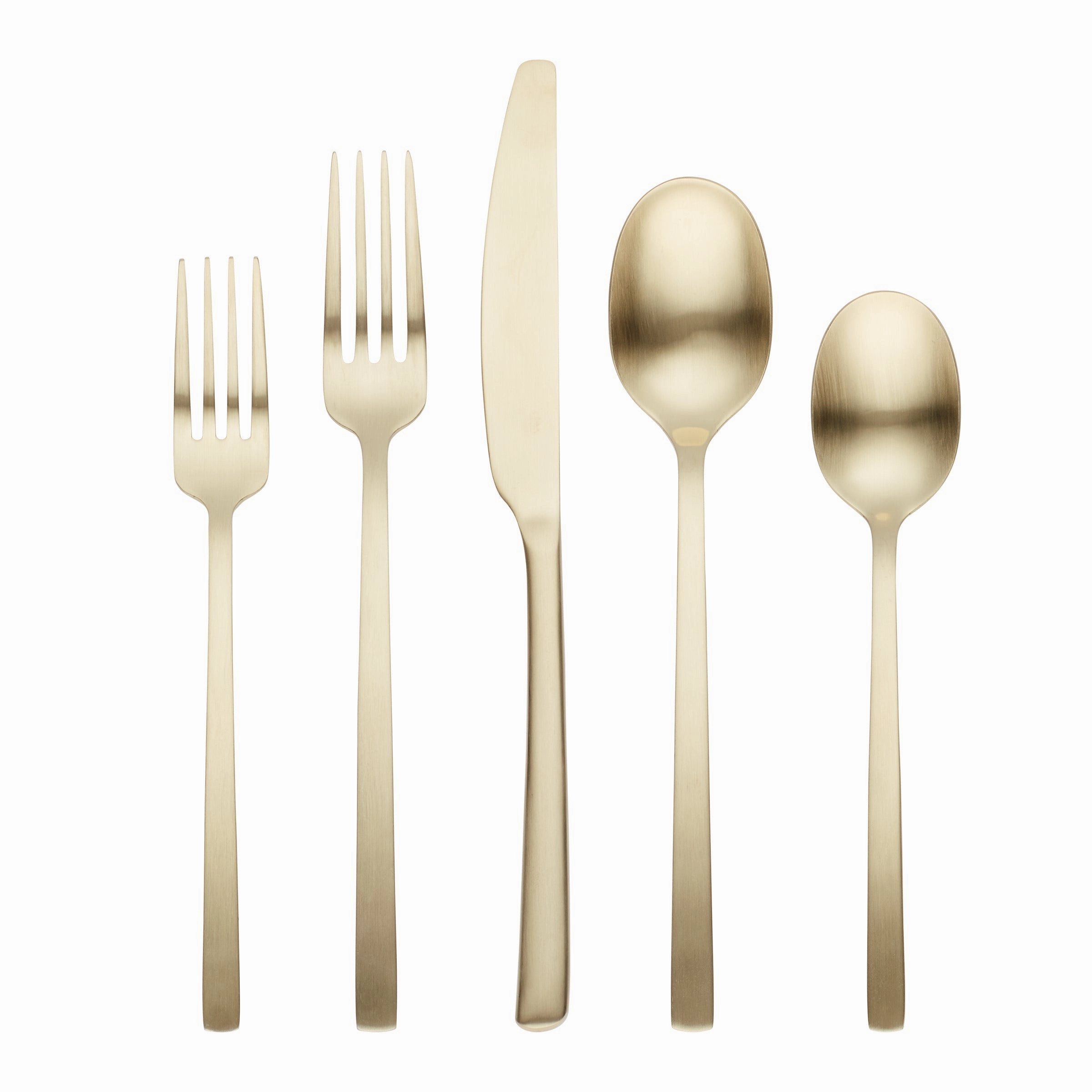Beacon Champagne Satin 20 Piece Flatware Seteco-friendly bamboo fiber tableware set 