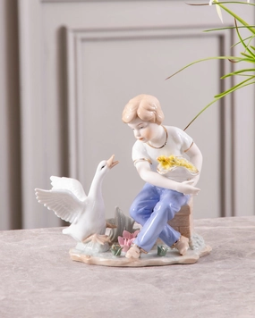 Beautiful Boy - Fine Porcelain Figurinehome decor ,wall decor 