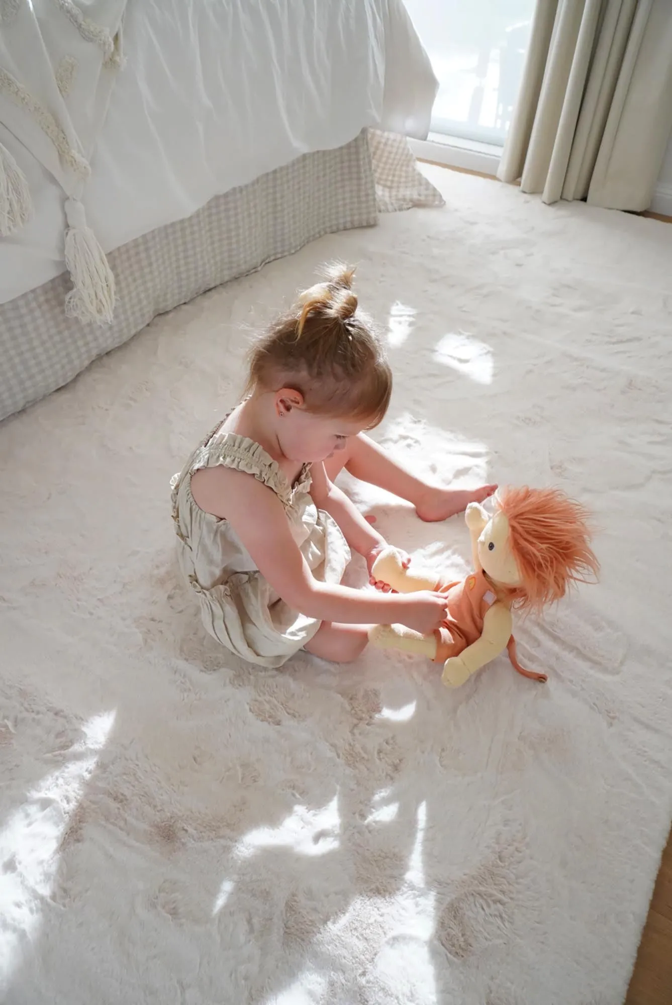 Becca Cream Shag Rug