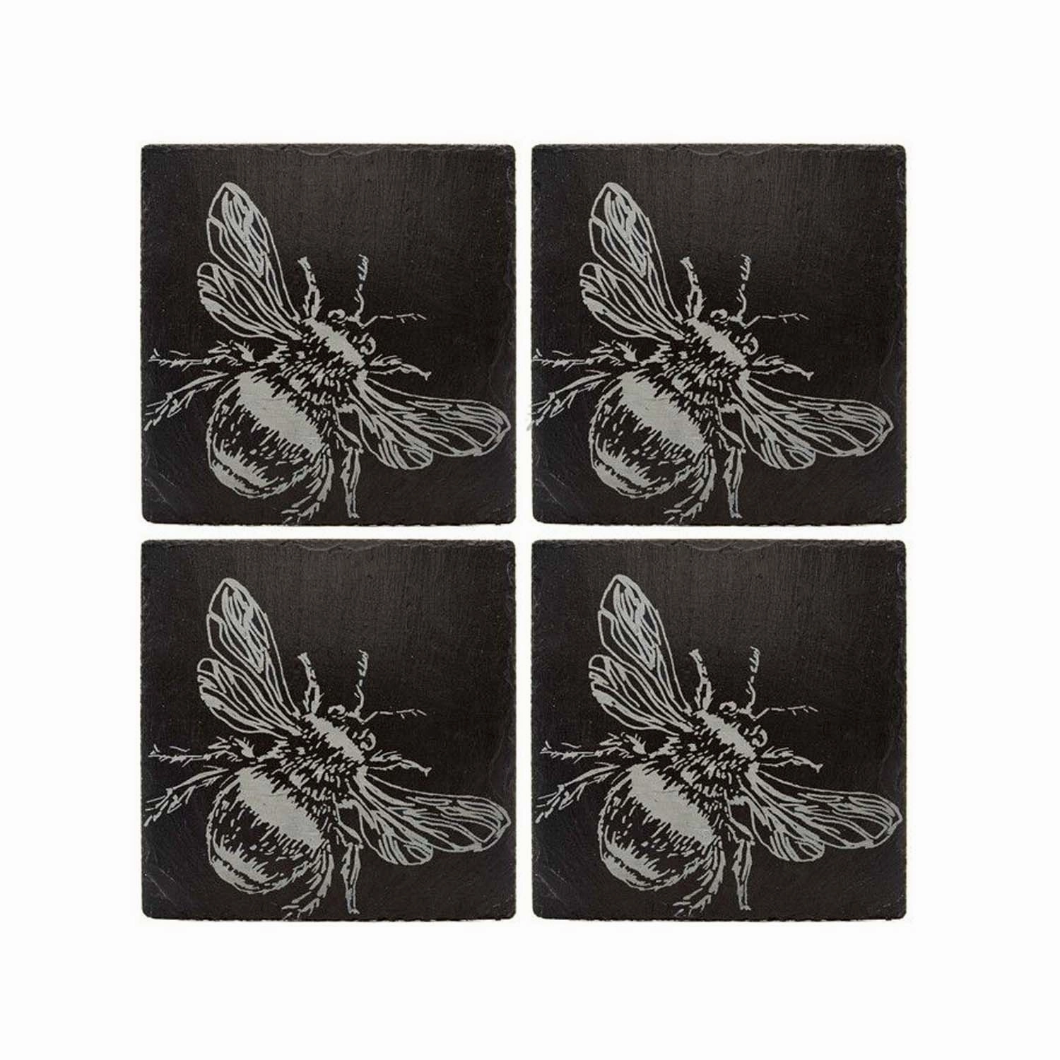 Bee Slate Coasters - Setnordic style desktop ornaments