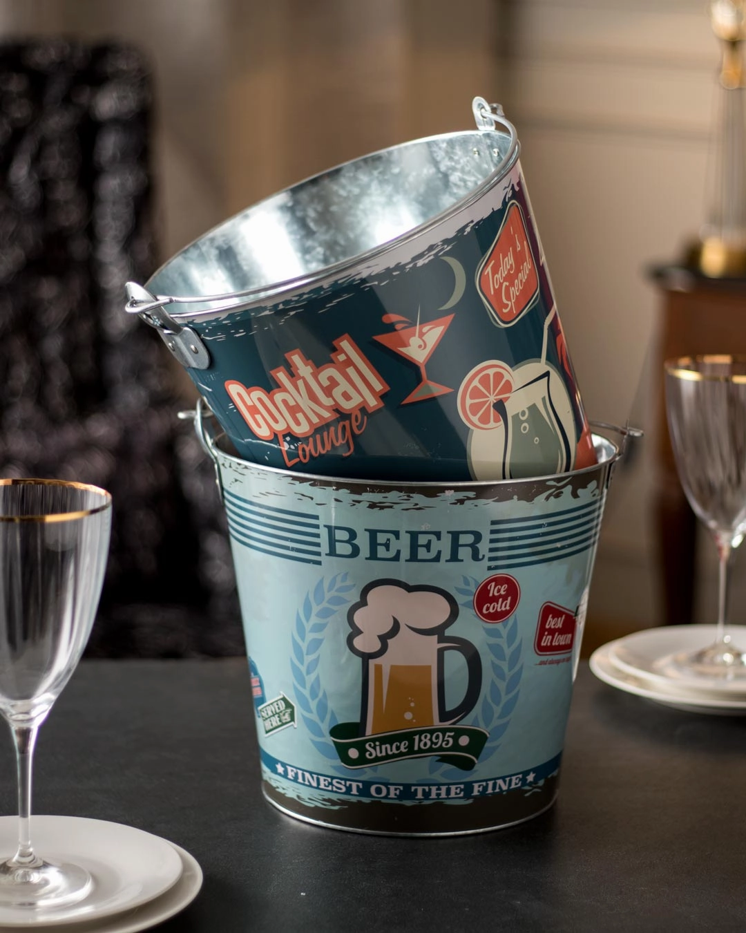 Beer Beverage Tub - Set Of 2