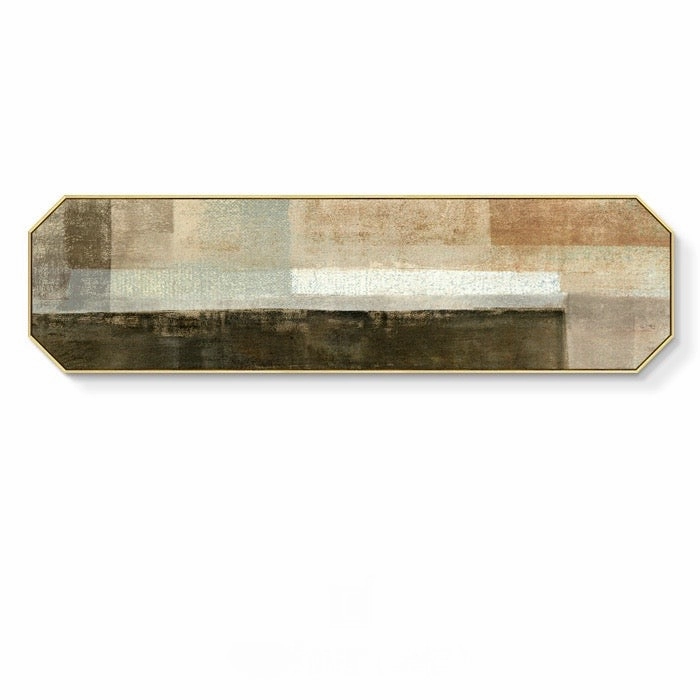 Beige Abstract Wall Art With Frame