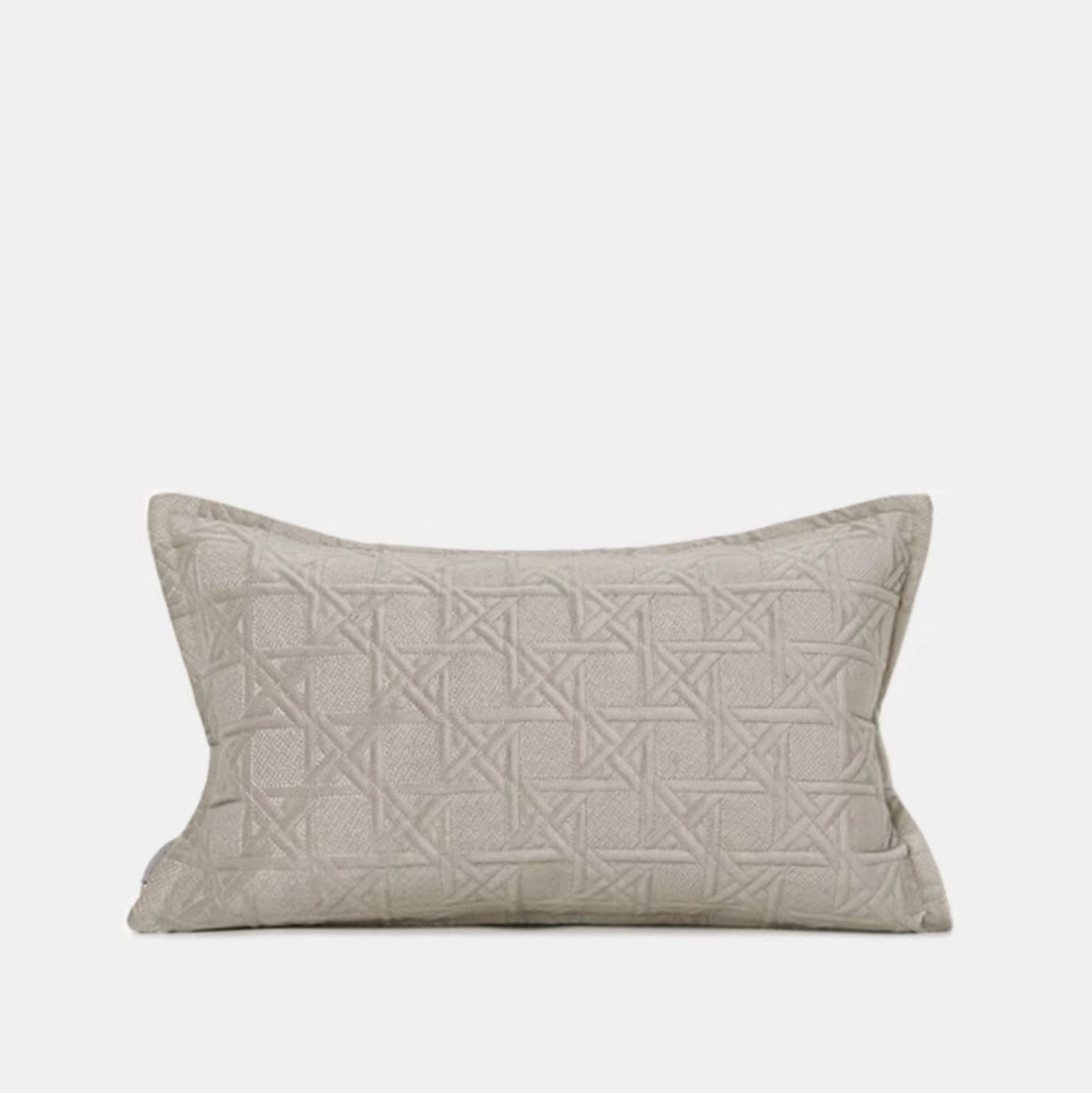 Beige Fox Fur Cushion Set