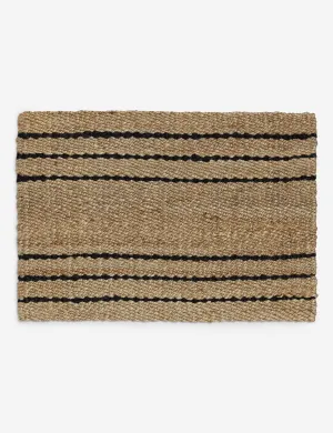 Belson Handwoven Jute Doormatmodern color block patchwork rug