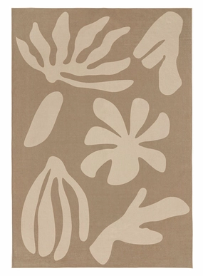 Benala Brown Graphic Indoor Outdoor Washable Rug *NO RETURNS UNLESS FAULTYmodern color block patchwork rug