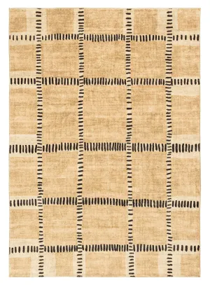Bernice Brown Charcoal Tribal Pattern Washable Rug *NO RETURNS UNLESS FAULTYmodern color block patchwork rug