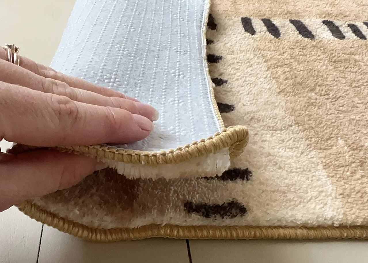 Bernice Brown Charcoal Tribal Pattern Washable Rug *NO RETURNS UNLESS FAULTY