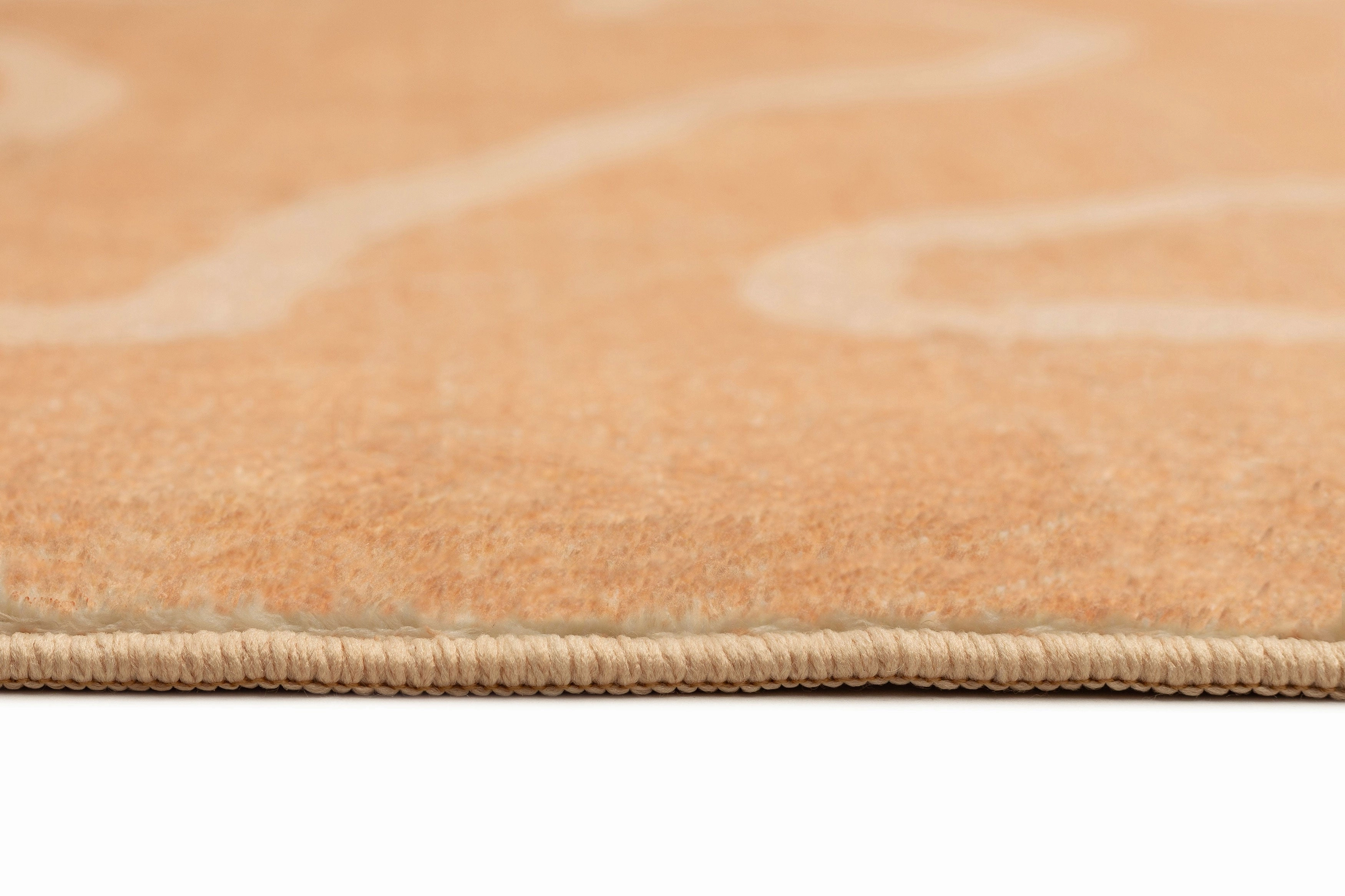 Berta Peach Hand Drawn Washable Rug