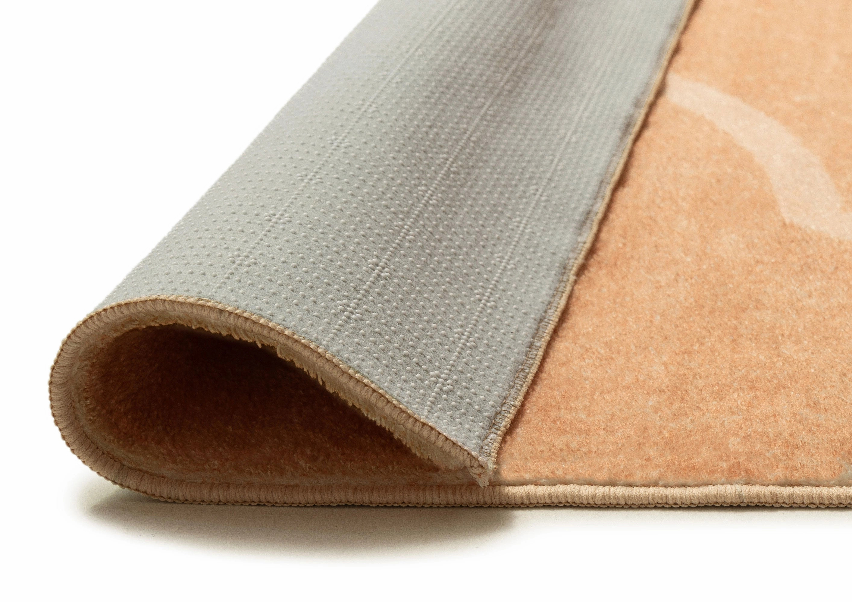 Berta Peach Hand Drawn Washable Rug