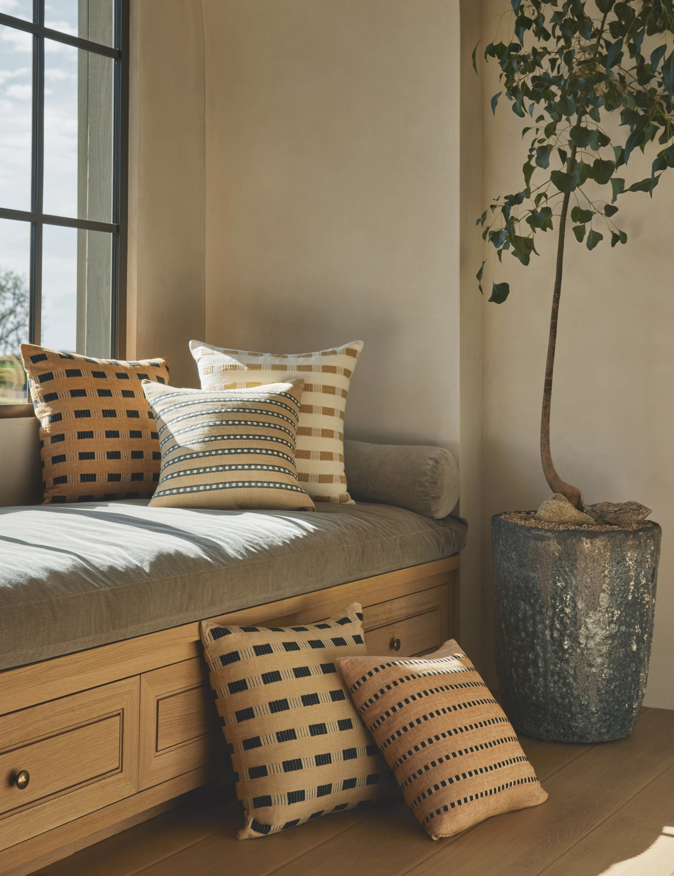 Bertu Pillow by Bol Road Textiles