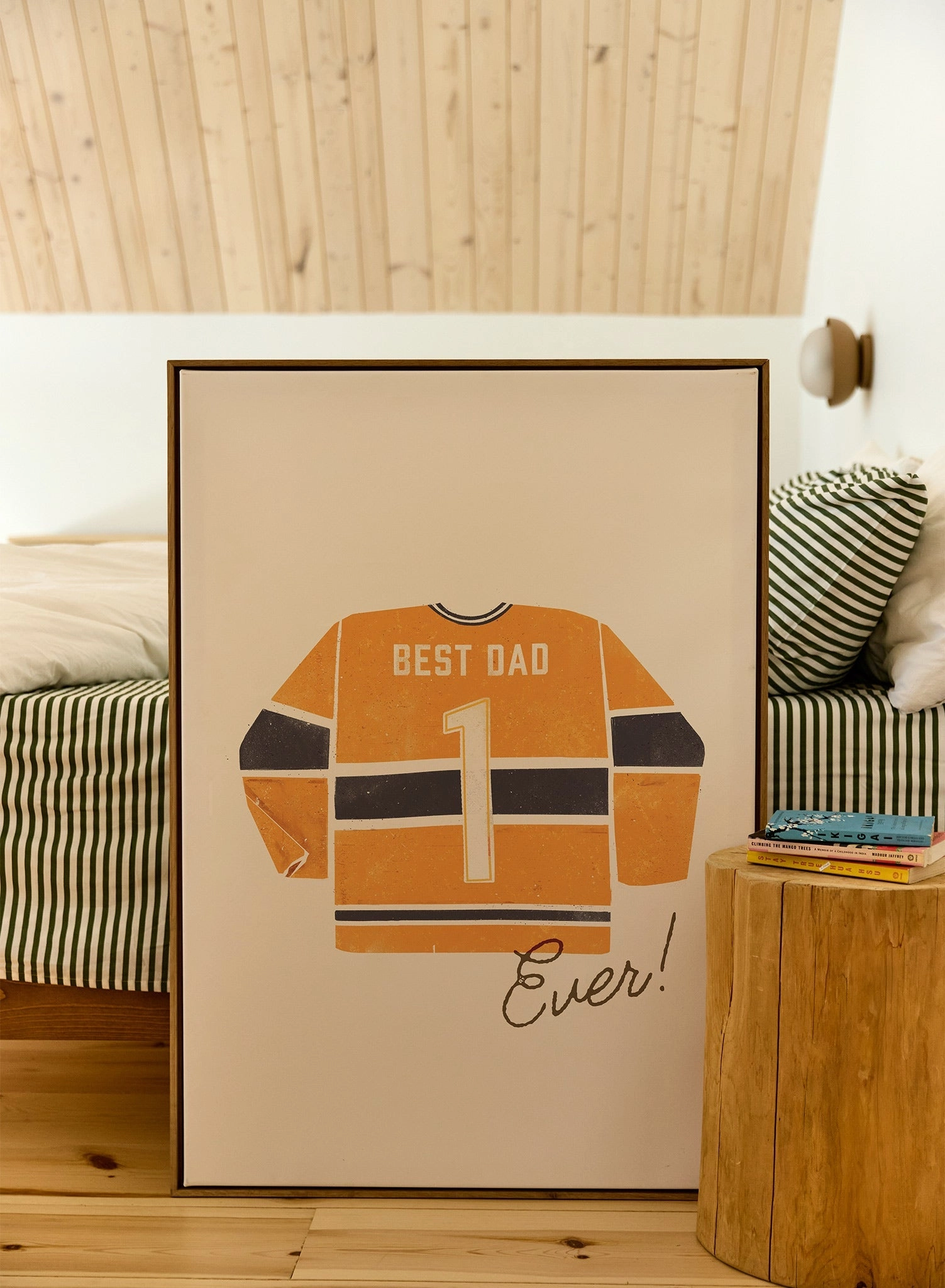 Best Dad Ever (Yellow and Blue), Canvas