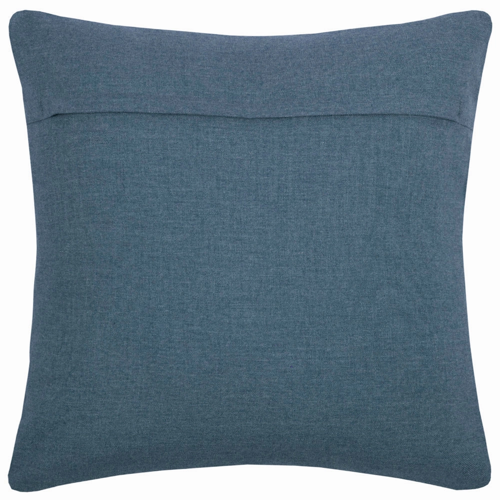 Betel Embroidered Feather Cushion Bluebell