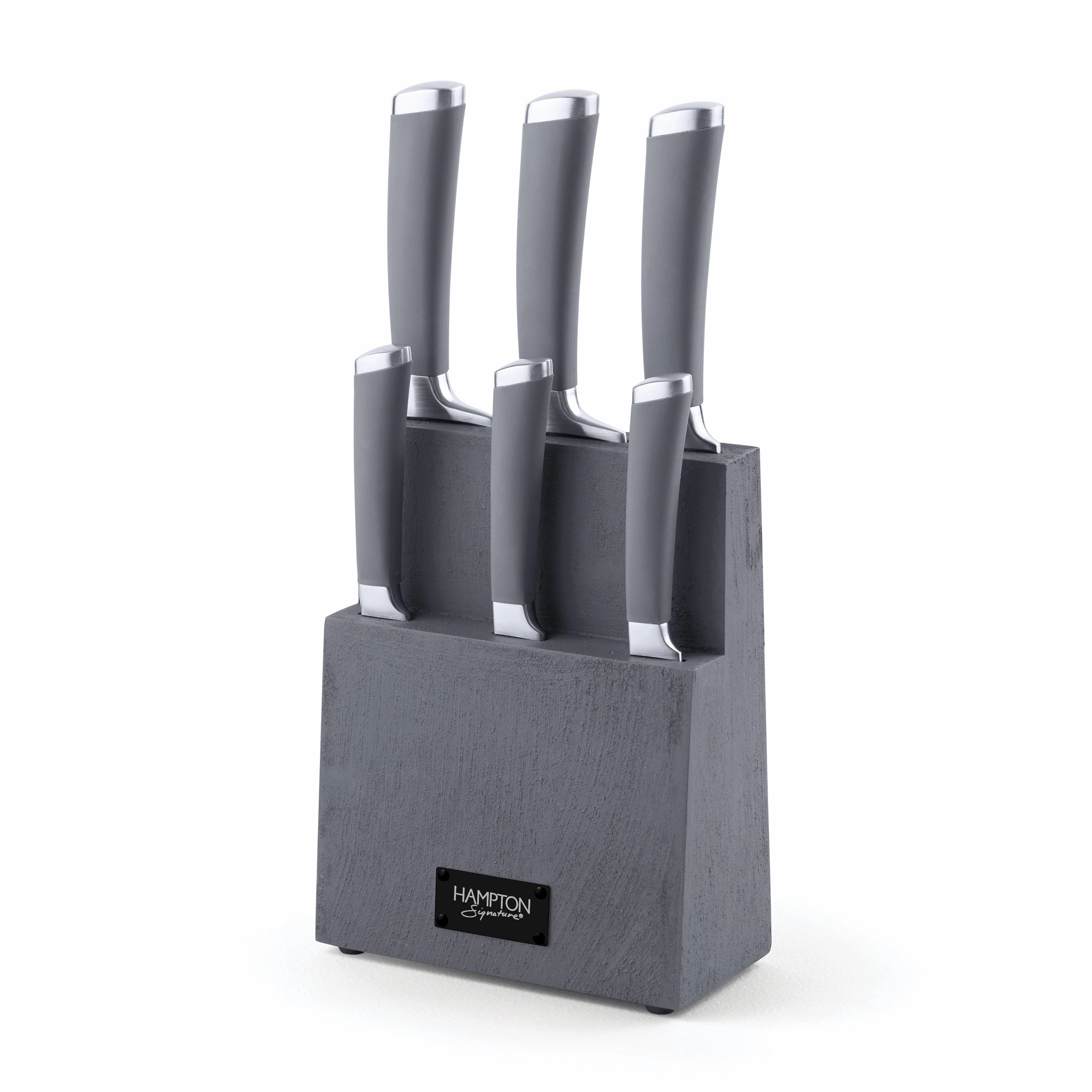 Beton 7 Piece Textured Cutlery Block Setmodern kitchen decor ,kitchen dinner set ,dinnerware 