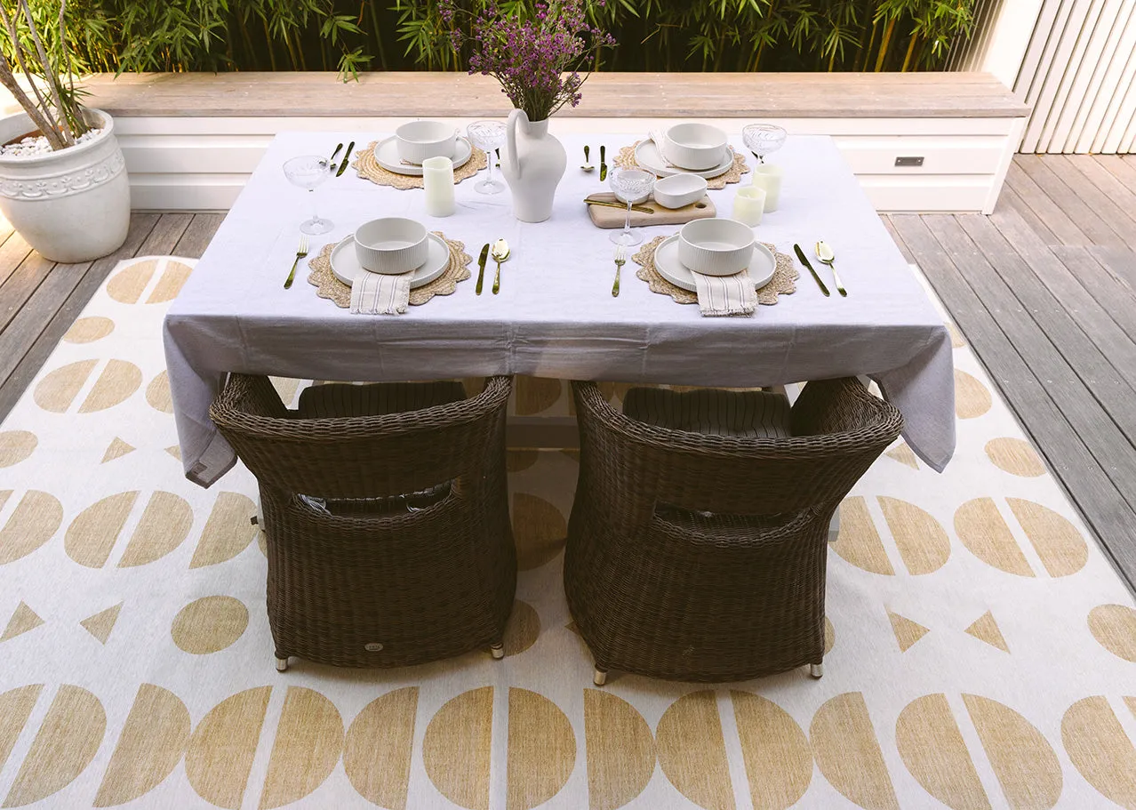 Betsy Beige Ivory Indoor Outdoor Washable Rug *NO RETURNS UNLESS FAULTY