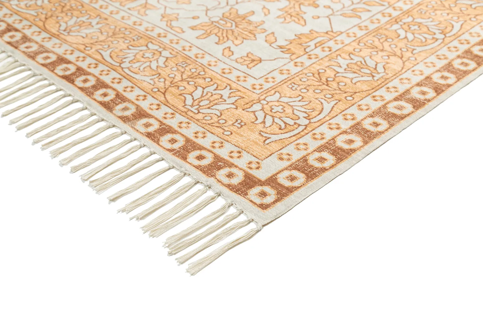 Beverly Yellow and Orange Boho Picnic Rug