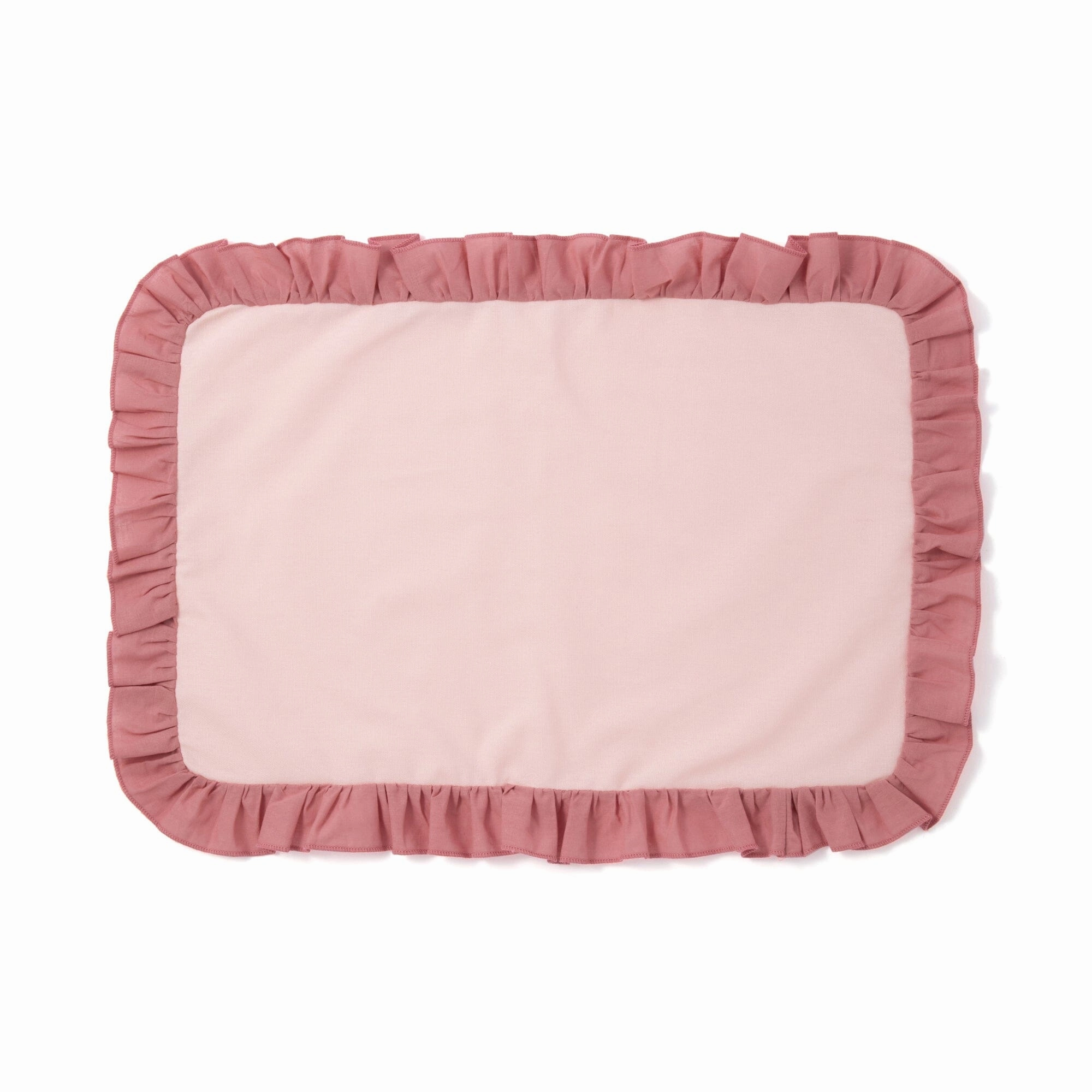 Bicolor Frill Lunch Mat  Pinkwaterproof oil-proof tablecloth