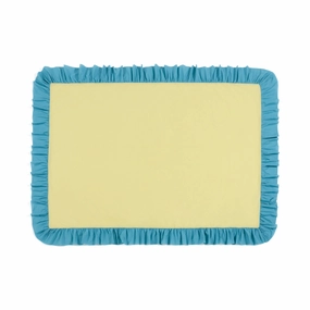 Bicolor Frill Table Cloth 1300 X 1800 Yellow X Bluewaterproof oil-proof tablecloth