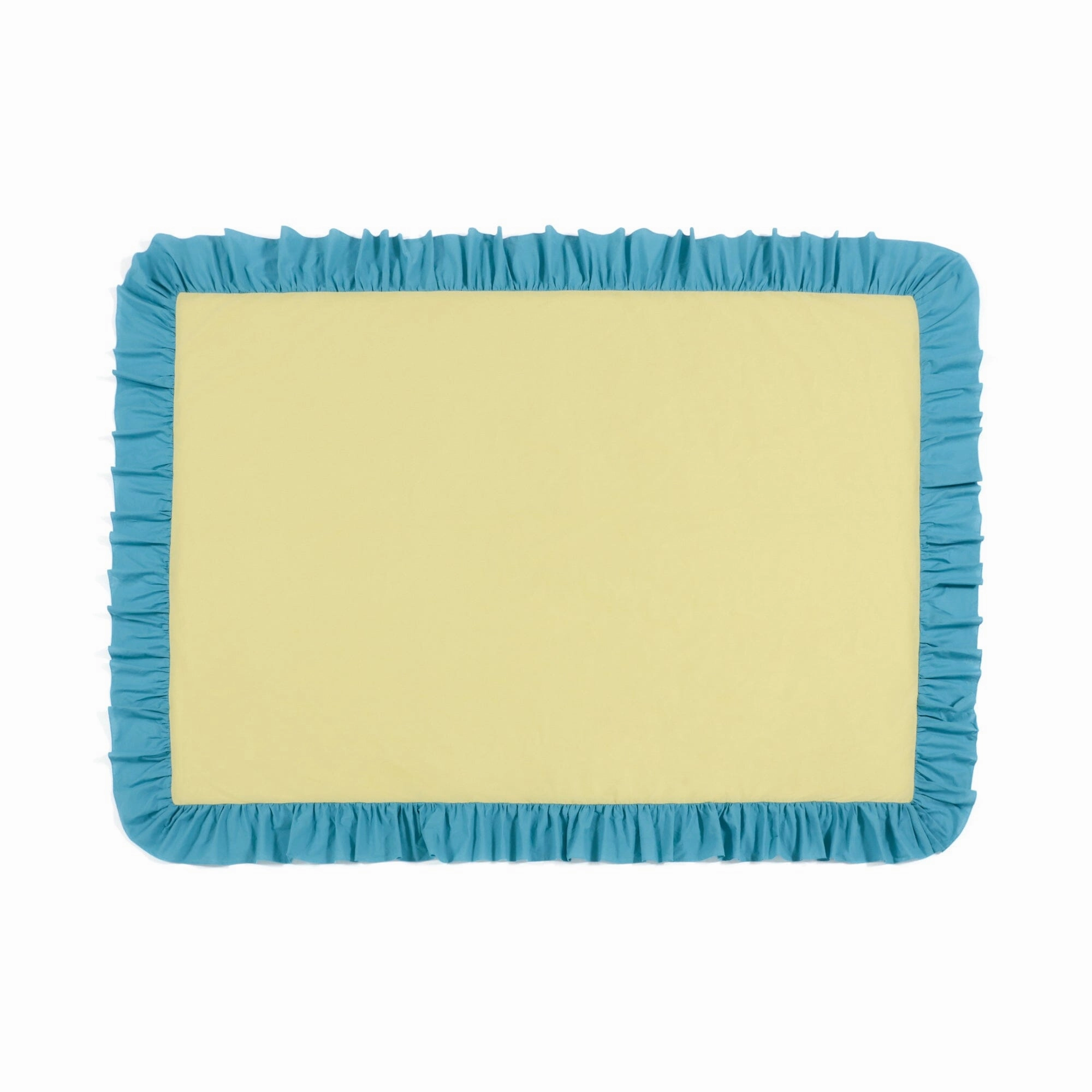 Bicolor Frill Table Cloth 1300 X 1800 Yellow X Bluewaterproof oil-proof tablecloth