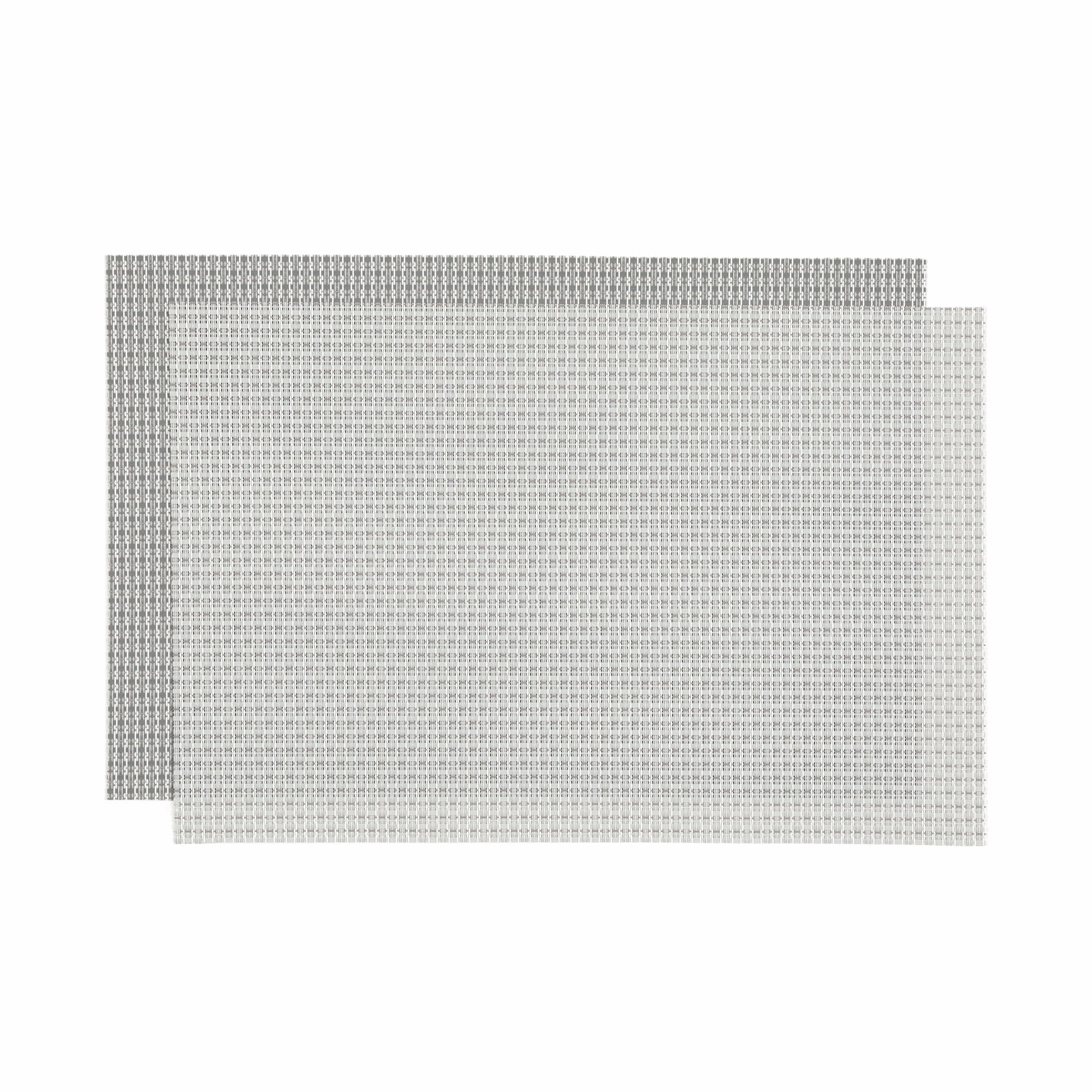 Bicolor Lunch Mat 2P  Graywaterproof oil-proof tablecloth