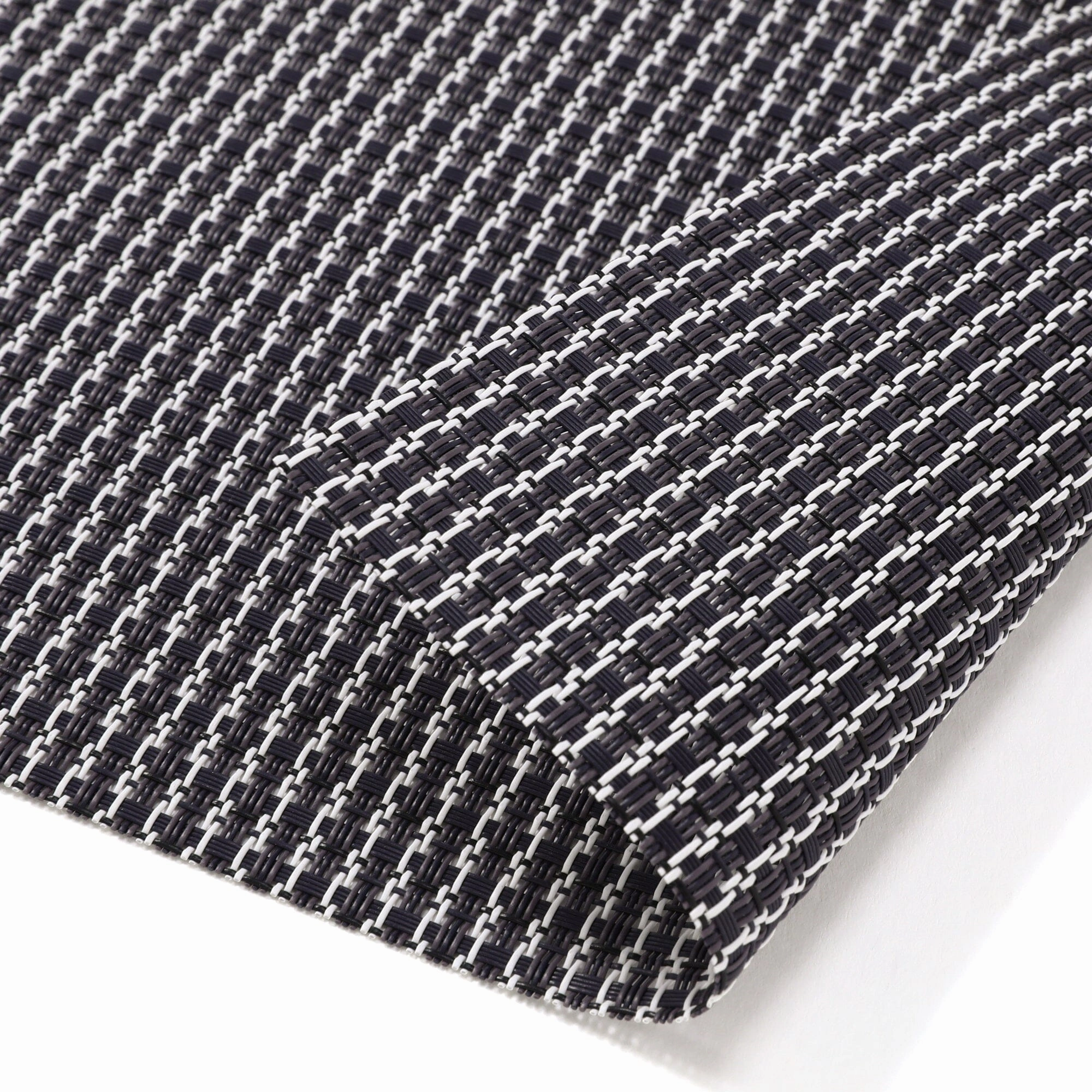 Bicolor Lunch Mat 2P White  Navy