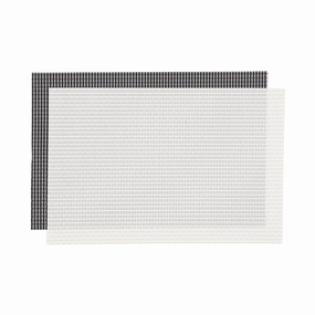 Bicolor Lunch Mat 2P White  Navywaterproof oil-proof tablecloth