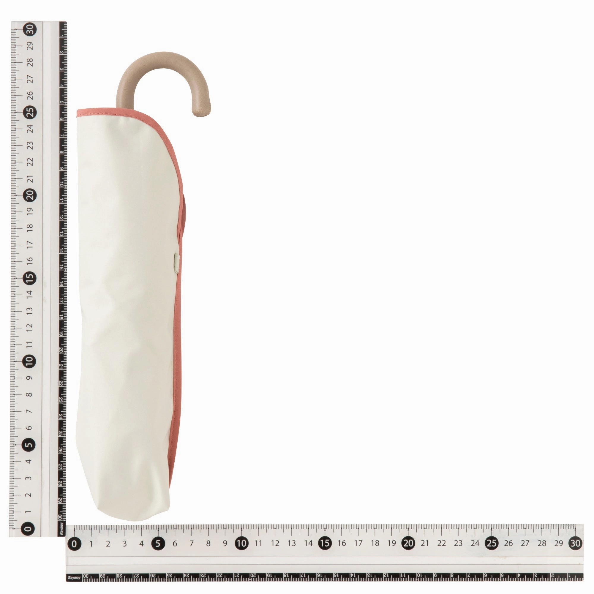 Bicolor Piping Compact Umbrella White