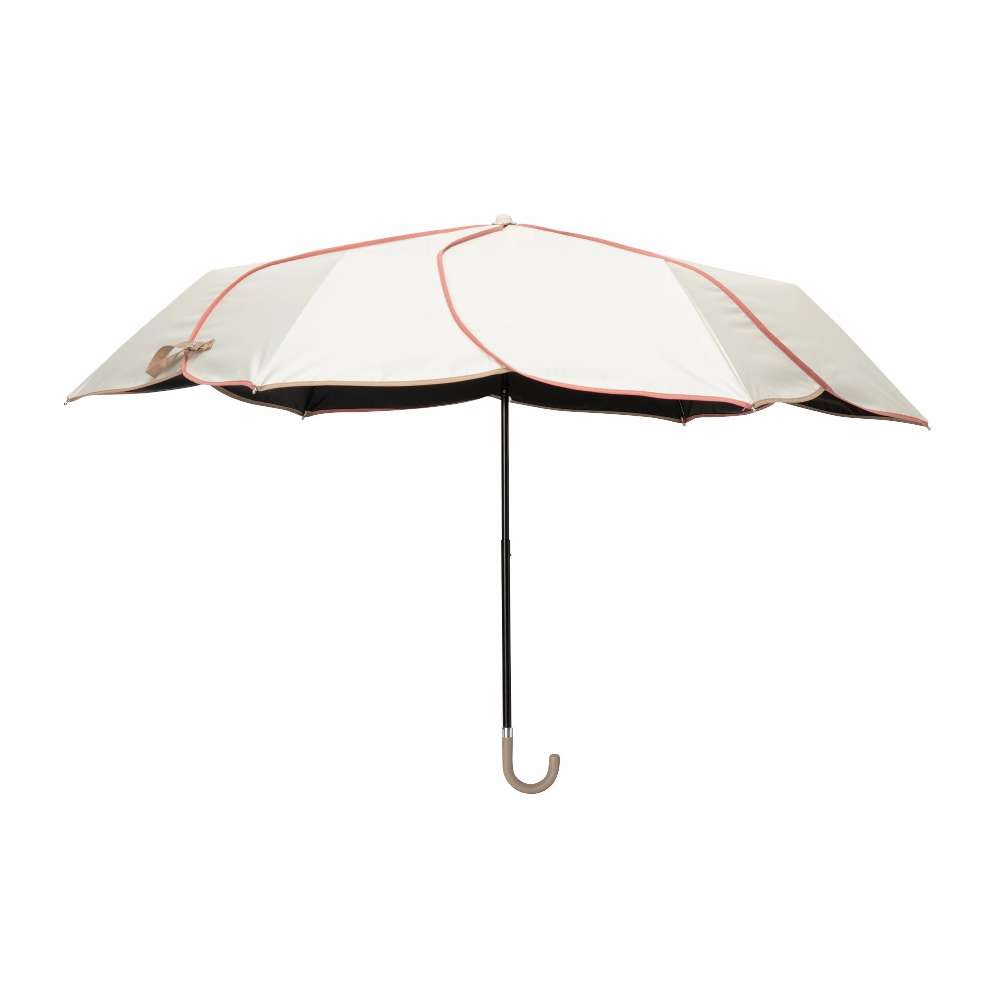 Bicolor Piping Compact Umbrella White