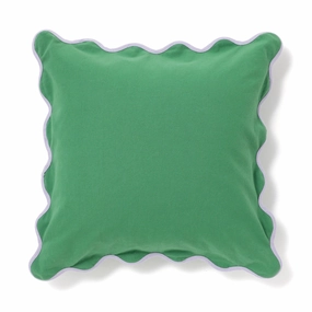 Bicolor Wave Cushion Cover 450 x 450  Greenbedding sets ,throw blankets 