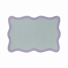 Bicolorwave Lunch mat  Blue Deep purplewaterproof oil-proof tablecloth