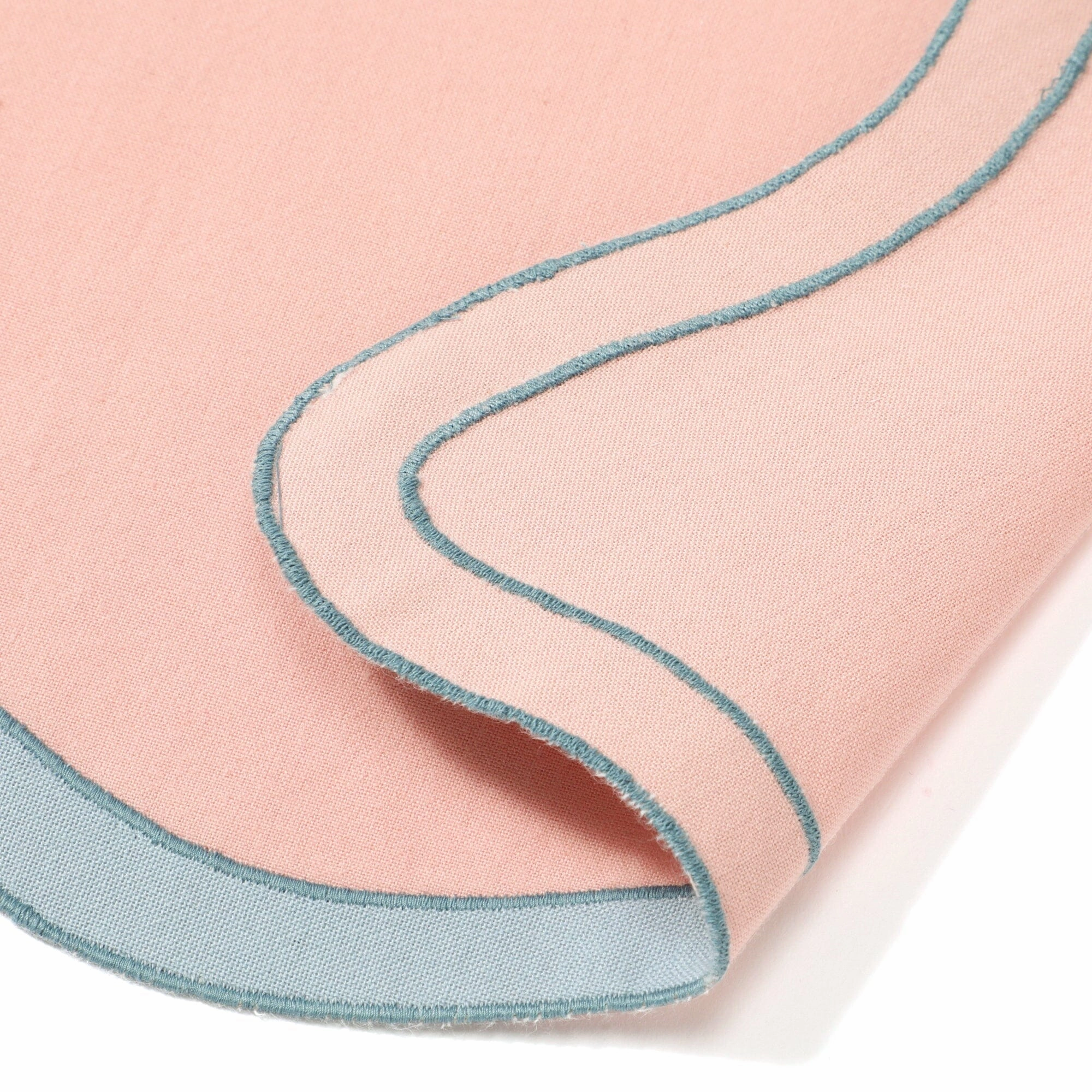 Bicolorwave Lunch mat  Pink  Blue