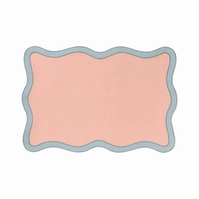 Bicolorwave Lunch mat  Pink  Bluewaterproof oil-proof tablecloth